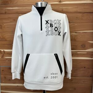 XBOX 2001 Quarter-zip Pullover Sweatshirt For‎ Unisex Kids White Youth 13-14 y